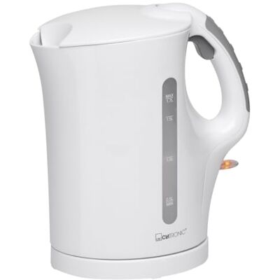 Clatronic ® Wasserkocher Kettle 1,7 L mit automatischer & manueller Abschaltung herausnehmbarer Kalkfilter max. 2200Watt WK 3819 weiß Clatronic ® Wasserkocher Kettle 1,7 L mit automatischer & manueller Abschaltung herausnehmbarer Kalkfilter max. 2200Watt WK 3819 weiß