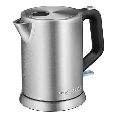 Profi Cook ProfiCook Wasserkocher 1 Liter Einhandbedienung und Wasserstandsanzeige klein mit verriegelbarem Deckel Edelstahl BPA- frei Kettle 2200 W PC-WKS 1106 Profi Cook ProfiCook Wasserkocher 1 Liter Einhandbedienung und Wasserstandsanzeige klein mit verriegelbarem Deckel Edelstahl BPA- frei Kettle 2200 W PC-WKS 1106