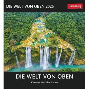 Harenberg Die Welt von oben Postkartenkalender 2025 Kalender mit 53 Postkarten: Spektakuläre Luftaufnahmen in einem Wochen-Tischkalender zum Aufstellen. Kalender mit Postkarten zum Sammeln und Verschicken Harenberg Die Welt von oben Postkartenkalender 2025 Kalender mit 53 Postkarten: Spektakuläre Luftaufnahmen in einem Wochen-Tischkalender zum Aufstellen. Kalender mit Postkarten zum Sammeln und Verschicken