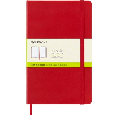 Moleskine farbiges Notizbuch (Large, Hardcover, blanko) rot Moleskine farbiges Notizbuch (Large, Hardcover, blanko) rot