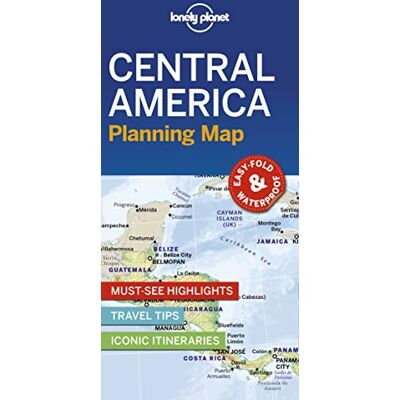 Lonely Planet Central America Planning Map Lonely Planet Central America Planning Map