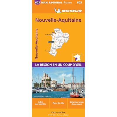 Michelin Aquitaine, Limousin and Poitou-Charentes , France Maxi Regional Map 603: Map (France Maxi Regional) Michelin Aquitaine, Limousin and Poitou-Charentes , France Maxi Regional Map 603: Map (France Maxi Regional)