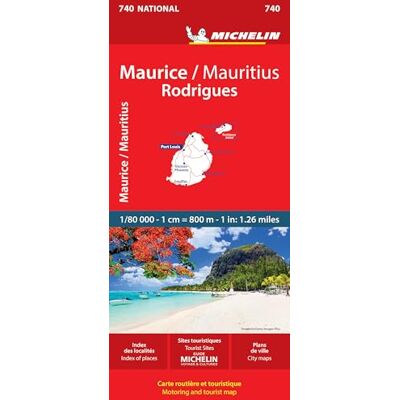 Michelin Maurice (Mauritius) National Map 740: Rodrigues Michelin Maurice (Mauritius) National Map 740: Rodrigues