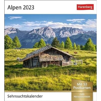 Harenberg Alpen Sehnsuchtskalender 2023. 53 Postkarten in einem Fotokalender für Bergfreunde. Beeindruckende Panoramen in einem kleinen Kalender zum Aufstellen.: Wochenkalender mit 53 Postkarten Harenberg Alpen Sehnsuchtskalender 2023. 53 Postkarten in einem Fotokalender für Bergfreunde. Beeindruckende Panoramen in einem kleinen Kalender zum Aufstellen.: Wochenkalender mit 53 Postkarten