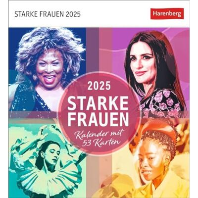 Harenberg Starke Frauen Postkartenkalender 2025 Kalender mit 53 Karten: Jede Woche ein kluges Zitat von mutigen Frauen! Kalender zum Aufstellen für die wöchentliche Portion Inspiration Harenberg Starke Frauen Postkartenkalender 2025 Kalender mit 53 Karten: Jede Woche ein kluges Zitat von mutigen Frauen! Kalender zum Aufstellen für die wöchentliche Portion Inspiration