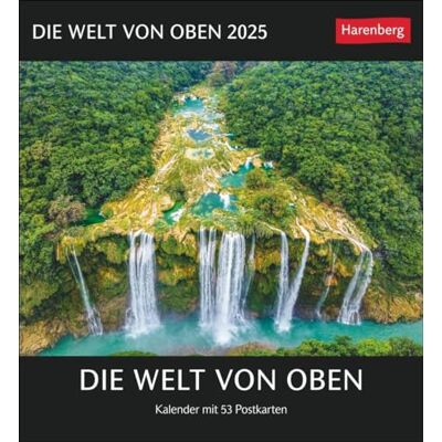 Harenberg Die Welt von oben Postkartenkalender 2025 Kalender mit 53 Postkarten: Spektakuläre Luftaufnahmen in einem Wochen-Tischkalender zum Aufstellen. Kalender mit Postkarten zum Sammeln und Verschicken Harenberg Die Welt von oben Postkartenkalender 2025 Kalender mit 53 Postkarten: Spektakuläre Luftaufnahmen in einem Wochen-Tischkalender zum Aufstellen. Kalender mit Postkarten zum Sammeln und Verschicken
