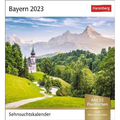 Harenberg u.Weingarten Bayern Sehnsuchtskalender 2023. Eine Rundreise durch ländliche Idylle. 53 Postkarten in einem kleinen Kalender zum Aufstellen oder Aufhängen. ... Bayern.: Wochenkalender mit 53 Postkarten Harenberg u.Weingarten Bayern Sehnsuchtskalender 2023. Eine Rundreise durch ländliche Idylle. 53 Postkarten in einem kleinen Kalender zum Aufstellen oder Aufhängen. ... Bayern.: Wochenkalender mit 53 Postkarten