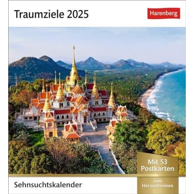 Harenberg Traumziele Sehnsuchtskalender 2025 Wochenkalender mit 53 Postkarten: Reise-Kalender mit 53 hochwertigen Postkarten der schönsten Reiseziele der ... 2025 (Sehnsuchtskalender ) Harenberg Traumziele Sehnsuchtskalender 2025 Wochenkalender mit 53 Postkarten: Reise-Kalender mit 53 hochwertigen Postkarten der schönsten Reiseziele der ... 2025 (Sehnsuchtskalender )