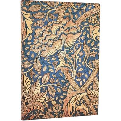 Paperblanks 2026 Morris Windstoß William Morris 12-Monatskalender Flexi Midi Horizontal Elastikband-Verschluss 176 Pg 100 GSM Paperblanks 2026 Morris Windstoß William Morris 12-Monatskalender Flexi Midi Horizontal Elastikband-Verschluss 176 Pg 100 GSM