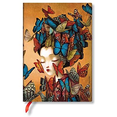 Paperblanks Madame Butterfly Midi Unlined Softcover Flexi Journal Paperblanks Madame Butterfly Midi Unlined Softcover Flexi Journal