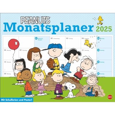 Heye Peanuts Monatsplaner 2025: Praktischer Wandplaner mit den bekannten Peanuts-Comics. Kultiger Wandkalender zum Eintragen. Terminkalender mit lustigen Bildergeschichten. (Peanuts Kalender ) Heye Peanuts Monatsplaner 2025: Praktischer Wandplaner mit den bekannten Peanuts-Comics. Kultiger Wandkalender zum Eintragen. Terminkalender mit lustigen Bildergeschichten. (Peanuts Kalender )