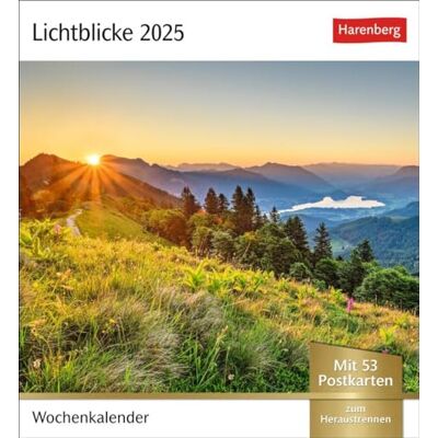 Harenberg Lichtblicke Postkartenkalender 2025 Wochenkalender mit 53 Postkarten: Kalender zum Aufstellen oder Aufhängen. Postkarten-Tischkalender 2025 mit stimmungsvollen Motiven und Naturaufnahmen Harenberg Lichtblicke Postkartenkalender 2025 Wochenkalender mit 53 Postkarten: Kalender zum Aufstellen oder Aufhängen. Postkarten-Tischkalender 2025 mit stimmungsvollen Motiven und Naturaufnahmen