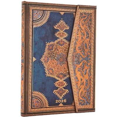 Paperblanks 2026 Safavid Indigo (Safavid Binding Art) Midi 12-month Vertical Hardcover Flexi Dayplanner 2026 (Wrap Closure) Paperblanks 2026 Safavid Indigo (Safavid Binding Art) Midi 12-month Vertical Hardcover Flexi Dayplanner 2026 (Wrap Closure)