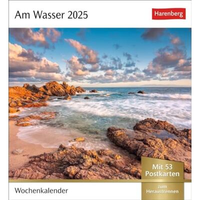 Harenberg Am Wasser Postkartenkalender 2025 Wochenkalender mit 53 Postkarten: Kalender im Postkarten-Format zum Aufstellen. 53 Postkarten mit stimmungsvollen ... Naturaufnahmen zum Sammeln oder Verschicken Harenberg Am Wasser Postkartenkalender 2025 Wochenkalender mit 53 Postkarten: Kalender im Postkarten-Format zum Aufstellen. 53 Postkarten mit stimmungsvollen ... Naturaufnahmen zum Sammeln oder Verschicken