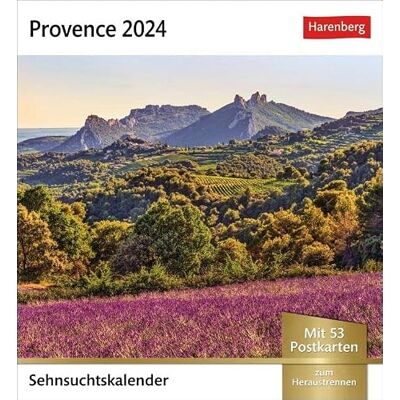 Harenberg Provence Sehnsuchtskalender 2024. Foto-Kalender zum Aufstellen, mit 53 Postkarten zum Sammeln und verschicken. Dekorativer Tischkalender 2024. Auch ... Postkarten (Sehnsuchtskalender von ) Harenberg Provence Sehnsuchtskalender 2024. Foto-Kalender zum Aufstellen, mit 53 Postkarten zum Sammeln und verschicken. Dekorativer Tischkalender 2024. Auch ... Postkarten (Sehnsuchtskalender von )