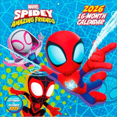 Pyramid SPIDEY AMAZING FRIENDS 2026 – Broschürenkalender 30×30 cm mit Spider-Man, Miles Morales & Venom – Wandkalender für Kinder & Marvel-Fans Pyramid SPIDEY AMAZING FRIENDS 2026 – Broschürenkalender 30×30 cm mit Spider-Man, Miles Morales & Venom – Wandkalender für Kinder & Marvel-Fans
