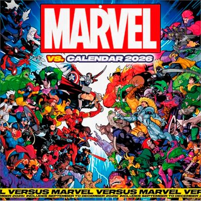 Pyramid International MARVEL 2026 – Broschürenkalender 30×30 cm mit 12 Motiven von Spider-Man, Iron Man, Thor & Captain America, Wandkalender für Superhelden-Fans Pyramid International MARVEL 2026 – Broschürenkalender 30×30 cm mit 12 Motiven von Spider-Man, Iron Man, Thor & Captain America, Wandkalender für Superhelden-Fans
