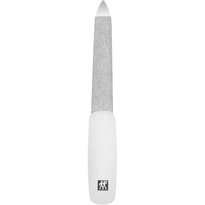 ZWILLING Nagelfeile (Saphirbeschichtung, polierte Feilenspitze, ergonomische Form, grob- und feinkörnige Feilenflächen), Weiß, 90 mm ZWILLING Nagelfeile (Saphirbeschichtung, polierte Feilenspitze, ergonomische Form, grob- und feinkörnige Feilenflächen), Weiß, 90 mm