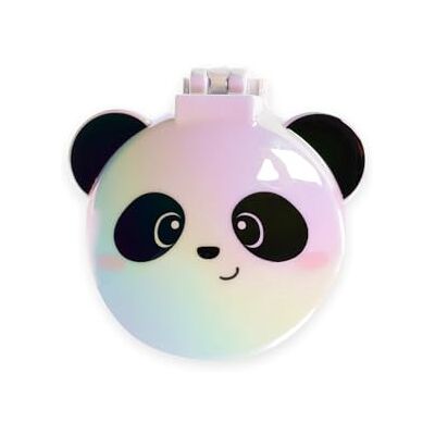 Panda Weiße Haarbürste mit Spiegel - Haarbürste - Weiß - Panda Panda Weiße Haarbürste mit Spiegel - Haarbürste - Weiß - Panda