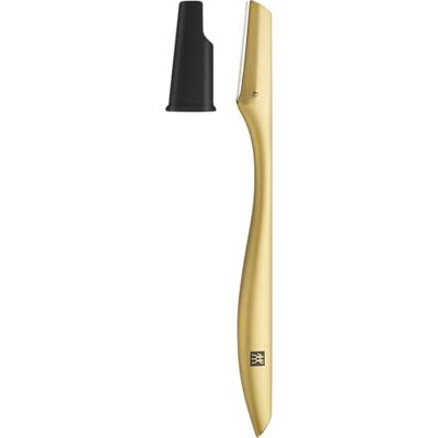 ZWILLING Gesichtshaarrasierer mit 3 Ersatzklingen, 2-in-1 Kappe, Premium Dermaplaning Tool zur sanften Entfernung von Gesichtsflaum sowie zum präzisen Formen der Augenbrauen in edlem Gold-Design ZWILLING Gesichtshaarrasierer mit 3 Ersatzklingen, 2-in-1 Kappe, Premium Dermaplaning Tool zur sanften Entfernung von Gesichtsflaum sowie zum präzisen Formen der Augenbrauen in edlem Gold-Design