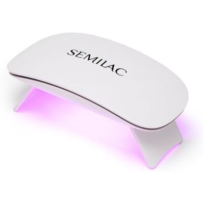Semilac UV LED Nagellampe 6W Travel faltbar mit USB-C und 2 Timer 6W faltbar 6 LEDs 2 Timer 60/90 Sek USB-C Reisegröße Semilac UV LED Nagellampe 6W Travel faltbar mit USB-C und 2 Timer 6W faltbar 6 LEDs 2 Timer 60/90 Sek USB-C Reisegröße