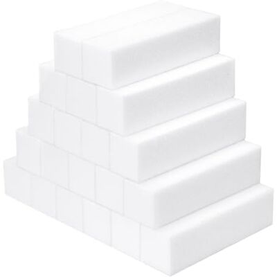 Carehabi Polierblock für Nägel, 20 Stück, quadratisch, Schwamm, Nagelfeile, für Nagelstudios, Nail Art zu Hause Carehabi Polierblock für Nägel, 20 Stück, quadratisch, Schwamm, Nagelfeile, für Nagelstudios, Nail Art zu Hause