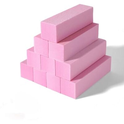 Elalove Set mit 10 Buffer Feile für Nägel, Professionelle Nagel Buffer zum Schleifen von Acryl-oder Natürlichen Gelnägeln, Buffer für Nägel 4 waschbare Seiten für Maniküre Rosa Elalove Set mit 10 Buffer Feile für Nägel, Professionelle Nagel Buffer zum Schleifen von Acryl-oder Natürlichen Gelnägeln, Buffer für Nägel 4 waschbare Seiten für Maniküre Rosa