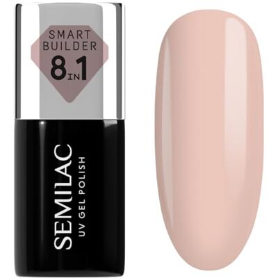 Semilac UV Nagellack Smart Builder 816 Pale Nude 7 ml – Helles Nude, 8-in-1 Formel, Selbstnivellierend, Schnelle & Mühelose Anwendung Semilac UV Nagellack Smart Builder 816 Pale Nude 7 ml – Helles Nude, 8-in-1 Formel, Selbstnivellierend, Schnelle & Mühelose Anwendung