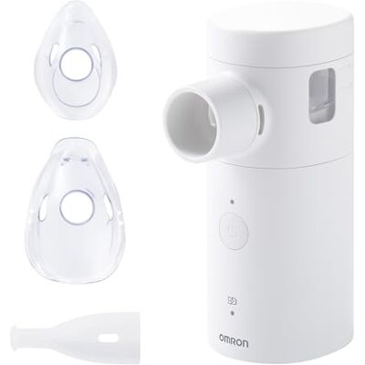 Omron MicroAir Move mobiles Inhalationsgerät für Erwachsene & Kinder Leiser Inhalator mit 2 Maskengrößen & Mundstück, Husten & Erkältung, USB-C aufladbar Omron MicroAir Move mobiles Inhalationsgerät für Erwachsene & Kinder Leiser Inhalator mit 2 Maskengrößen & Mundstück, Husten & Erkältung, USB-C aufladbar