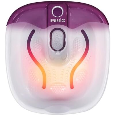 Homedics Fußbad mit Massagefunktion, Fußbadewanne mit Massage und Wärmefunktion Fußsprudelbad mit beruhigender Fußmassage, Warmhaltefunktion & Pediküre Bimsstein zur Fußpflege Homedics Fußbad mit Massagefunktion, Fußbadewanne mit Massage und Wärmefunktion Fußsprudelbad mit beruhigender Fußmassage, Warmhaltefunktion & Pediküre Bimsstein zur Fußpflege