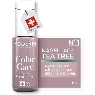 PODERM Pflege-Nagellack mit Teebaumöl Parma 8 ML Swiss Lab Reinigt, Klärt & Pflegt Gelbe und Beschädigte Nägel Angereichert mit Teebaumöl und Biotin Von einem Podologen Entwickelt PODERM Pflege-Nagellack mit Teebaumöl Parma 8 ML Swiss Lab Reinigt, Klärt & Pflegt Gelbe und Beschädigte Nägel Angereichert mit Teebaumöl und Biotin Von einem Podologen Entwickelt