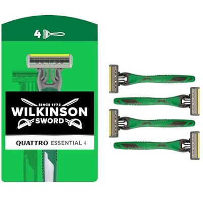 Wilkinson Sword Quattro Essential 4 Sensitive Einwegrasierer, 3 Stück Wilkinson Sword Quattro Essential 4 Sensitive Einwegrasierer, 3 Stück