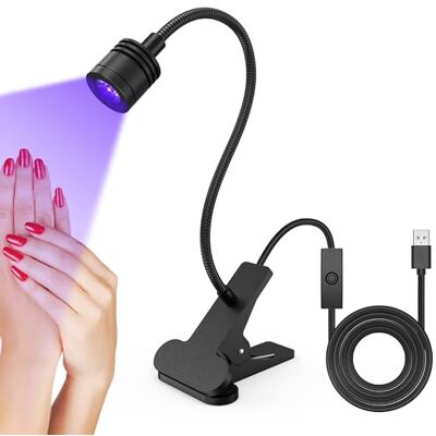 Cheerhom Mini UV Lampe für Nägel, 5 W UV Lampe für Gelnägel Kleine UV Lampe für Nägel, USB-betrieben, Flexibler Arm und 360° Drehfunktion – Ideal für Professionelle und Heimnutzung, UV Lampe Resin Cheerhom Mini UV Lampe für Nägel, 5 W UV Lampe für Gelnägel Kleine UV Lampe für Nägel, USB-betrieben, Flexibler Arm und 360° Drehfunktion – Ideal für Professionelle und Heimnutzung, UV Lampe Resin