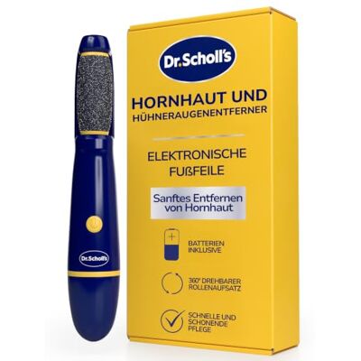 Dr. Scholl's Dr. Scholl’s Hornhautentferner Elektrische Pediküre-Fußfeile – sofortiges Abfeilen & Entfernen von Verhornungen und Hühneraugen, weichere, glattere Füße, sanftes Polieren, AAA-Batterien inklusive Dr. Scholl's Dr. Scholl’s Hornhautentferner Elektrische Pediküre-Fußfeile – sofortiges Abfeilen & Entfernen von Verhornungen und Hühneraugen, weichere, glattere Füße, sanftes Polieren, AAA-Batterien inklusive