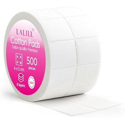 LALILL Zelletten Pad Fusselfrei 500 Stück – Zelettenrolle für Gelnägel 8-lagig – Nail Cleaner, Remover, Hybridnägel, Gellack, Nageldesign & Manikür LALILL Zelletten Pad Fusselfrei 500 Stück – Zelettenrolle für Gelnägel 8-lagig – Nail Cleaner, Remover, Hybridnägel, Gellack, Nageldesign & Manikür