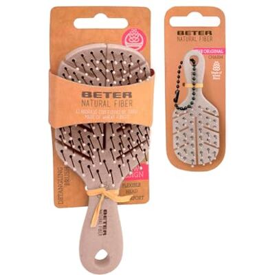 Beter Natural Fiber MINICharm Mini Anti-Ziehen Bürste, Entwirrt, Verhindert Knoten und Brechen, Sanftes und ziehfreies Styling Beter Natural Fiber MINICharm Mini Anti-Ziehen Bürste, Entwirrt, Verhindert Knoten und Brechen, Sanftes und ziehfreies Styling