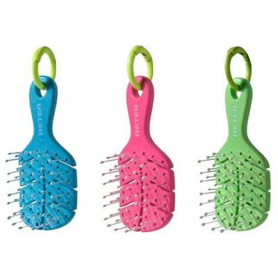 Beter – Pack 3 Charm Bürste Natural Fiber, Sonderedition Genius Tribe, Schlüsselanhänger-Format XSS mit Ring zum Befestigen an Tasche, Rucksack oder Hose, Hergestellt aus natürlichen Materialien Beter – Pack 3 Charm Bürste Natural Fiber, Sonderedition Genius Tribe, Schlüsselanhänger-Format XSS mit Ring zum Befestigen an Tasche, Rucksack oder Hose, Hergestellt aus natürlichen Materialien