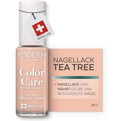PODERM Pflege-Nagellack mit Teebaumöl Naturbeige 8 ML Swiss Lab Reinigt, Klärt & Pflegt Gelbe und Beschädigte Nägel Angereichert mit Teebaumöl und Biotin Von einem Podologen Entwickelt PODERM Pflege-Nagellack mit Teebaumöl Naturbeige 8 ML Swiss Lab Reinigt, Klärt & Pflegt Gelbe und Beschädigte Nägel Angereichert mit Teebaumöl und Biotin Von einem Podologen Entwickelt