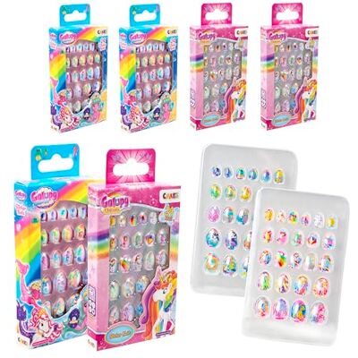 CRAZE Magic Slime CRAZE Sticker Nails Galupy 4er Pack 96 aufklebbare Nägel für Kinder, selbstklebende Fingernägel, Fingernagelset Kinder Mädchen, Nägel zum aufkleben Kinder CRAZE Magic Slime CRAZE Sticker Nails Galupy 4er Pack 96 aufklebbare Nägel für Kinder, selbstklebende Fingernägel, Fingernagelset Kinder Mädchen, Nägel zum aufkleben Kinder