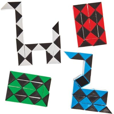 Baker Ross FN228 Schlange Puzzle Spiel 4er-Pack, Unterhaltsames Zappelspielzeug für Kinderparty-Tüten Baker Ross FN228 Schlange Puzzle Spiel 4er-Pack, Unterhaltsames Zappelspielzeug für Kinderparty-Tüten