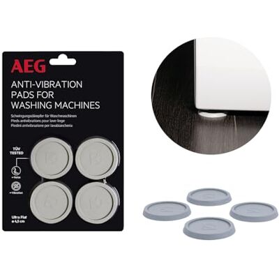 AEG Schwingungsdämpfer für Waschmaschinen TÜV geprüft, Antivibrationskissen reduzieren Geräusche & Vibrationen, Verbesserung der Gerätestandhaftigkeit, 4-teiliges Set, Gummipads, COCDAMPER, Ø 4,5 cm AEG Schwingungsdämpfer für Waschmaschinen TÜV geprüft, Antivibrationskissen reduzieren Geräusche & Vibrationen, Verbesserung der Gerätestandhaftigkeit, 4-teiliges Set, Gummipads, COCDAMPER, Ø 4,5 cm