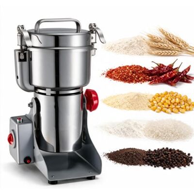 VEVOR Elektrische Getreidemühle 800 g, Getreidemühle 2100 W Edelstahl, Gewürzmühle für Trockenes Getreide Gewürze Müsli Kaffee Mais Pfeffer, Schwenktyp Pulverisiermaschine 220x190x375 mm VEVOR Elektrische Getreidemühle 800 g, Getreidemühle 2100 W Edelstahl, Gewürzmühle für Trockenes Getreide Gewürze Müsli Kaffee Mais Pfeffer, Schwenktyp Pulverisiermaschine 220x190x375 mm