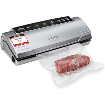 Caso VC10 – Testsieger – Lebensmittel bis zu 8x länger frisch – 30 cm stabile Schweißnaht – inkl. Profi‑Beutel – ideal für Sous Vide & Vorrat Caso VC10 – Testsieger – Lebensmittel bis zu 8x länger frisch – 30 cm stabile Schweißnaht – inkl. Profi‑Beutel – ideal für Sous Vide & Vorrat