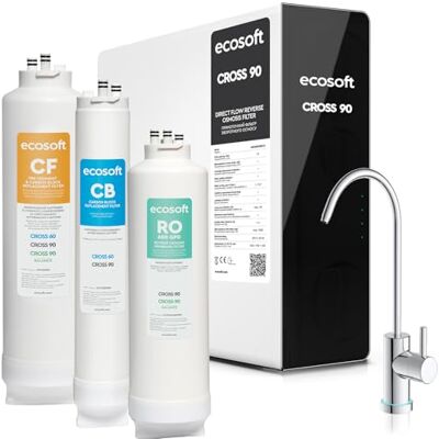 EcoSoft CROSS90 Osmoseanlage Direct Flow Wasser Filter System EcoSoft CROSS90 Osmoseanlage Direct Flow Wasser Filter System