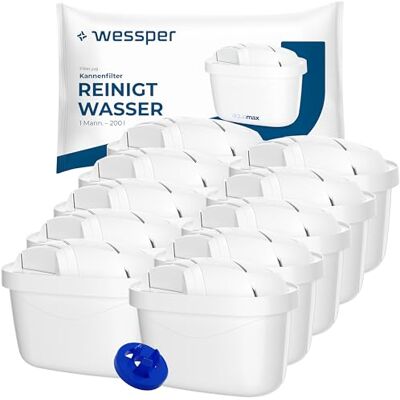 Wessper wasserfilter kartuschen, zusätzlicher für PIN Brita kanne -10 Stück Wessper wasserfilter kartuschen, zusätzlicher für PIN Brita kanne -10 Stück