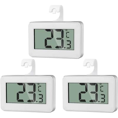 AiQInu 3 Mini Kühlschrank Thermometer Digital, Innen und Gefrierschrank, Mit Frost Alarm AiQInu 3 Mini Kühlschrank Thermometer Digital, Innen und Gefrierschrank, Mit Frost Alarm
