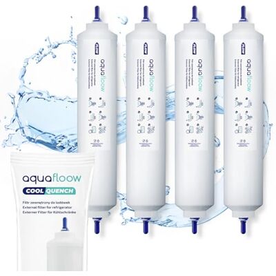 Aquafloow Kühlschrank Wasserfilter Ersatz für Samsung Side By Side, LG, AEG, HAIER, Whirpool, DA29-10105J, HAFEX/EXP, DA99-02131B, WSF-100, EF9603, USC-100, 4 Stück Aquafloow Kühlschrank Wasserfilter Ersatz für Samsung Side By Side, LG, AEG, HAIER, Whirpool, DA29-10105J, HAFEX/EXP, DA99-02131B, WSF-100, EF9603, USC-100, 4 Stück