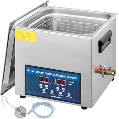 VEVOR Ultraschallreiniger mit doppelter Frequenz, 10 l, professioneller Ultraschallreiniger 220 V mit Heizung, Ultraschallreiniger aus Edelstahl für Münzen, Schmuck, Leiterplatten, 28/40 kHz VEVOR Ultraschallreiniger mit doppelter Frequenz, 10 l, professioneller Ultraschallreiniger 220 V mit Heizung, Ultraschallreiniger aus Edelstahl für Münzen, Schmuck, Leiterplatten, 28/40 kHz