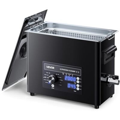VEVOR Ultraschallreiniger professionelles Ultraschallreinigungsgerät mit Drehknopfsteuerung 6 L, Reinigungsgerät mit Korb & Reinigungskugel, Ultraschallgerät für Uhren Rasierer Schmuck Münzen VEVOR Ultraschallreiniger professionelles Ultraschallreinigungsgerät mit Drehknopfsteuerung 6 L, Reinigungsgerät mit Korb & Reinigungskugel, Ultraschallgerät für Uhren Rasierer Schmuck Münzen