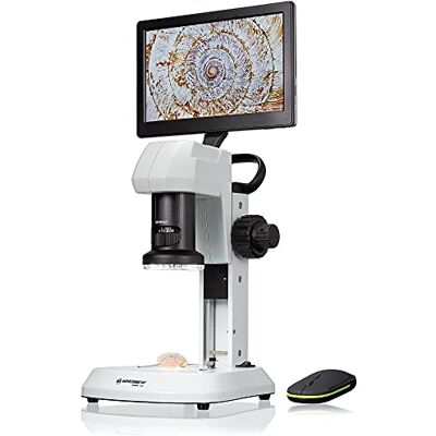 Bresser LCD-Mikroskop Analyth mit Durch- und Auflicht in 5 Helligkeitsstufen, stufenlosem Zoom (0,7X–4,5X), 22,5-cm-Display und Grob- und Feinfokussierung, 5809100, Weiss Bresser LCD-Mikroskop Analyth mit Durch- und Auflicht in 5 Helligkeitsstufen, stufenlosem Zoom (0,7X–4,5X), 22,5-cm-Display und Grob- und Feinfokussierung, 5809100, Weiss
